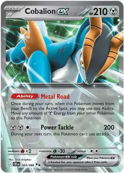 Cobalion ex 64 - Pokemon Chaos Rising