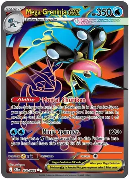 Mega Greninja ex 100 - Pokemon Chaos Rising