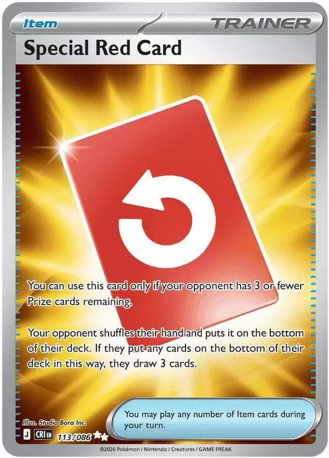 Special Red Card - Pokemon Chaos Rising #113
