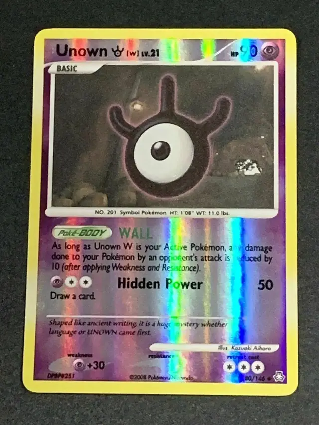 Unown W [Reverse Holo] - Pokemon Legends Awakened #80
