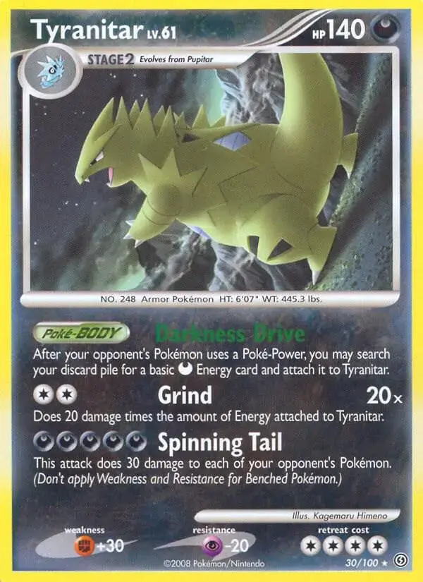 Tyranitar - Pokemon Stormfront #30