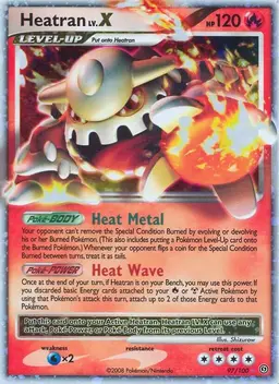 Heatran LV. X 97 - Pokemon Stormfront