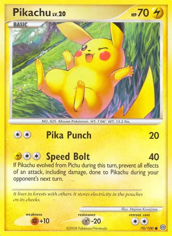 Pikachu - Pokemon Stormfront #70