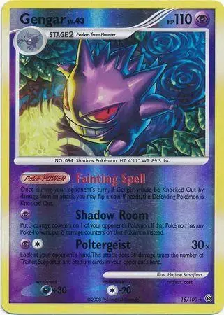 Gengar [Reverse Holo] - Pokemon Stormfront #18