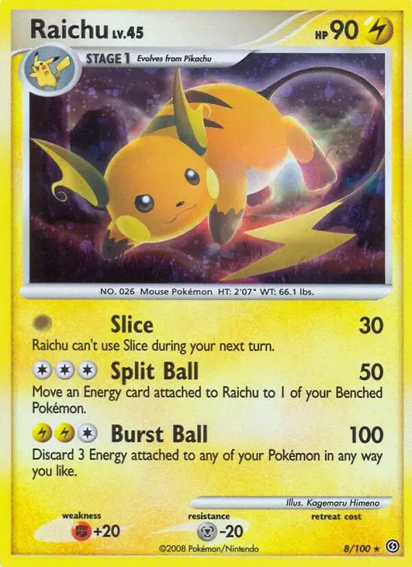 Raichu - Pokemon Stormfront #8