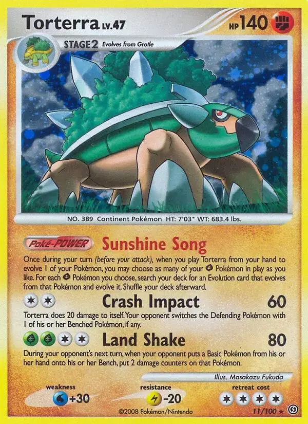 Torterra - Pokemon Stormfront #11