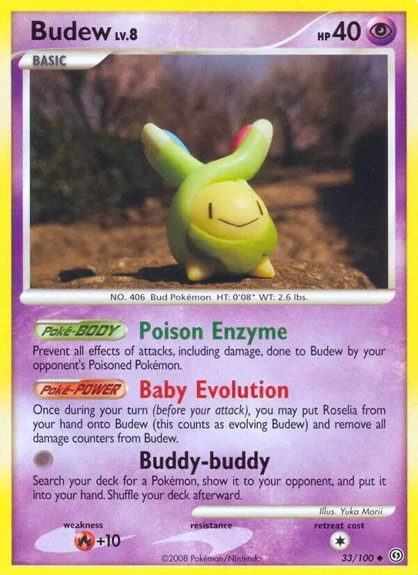 Budew - Pokemon Stormfront #33