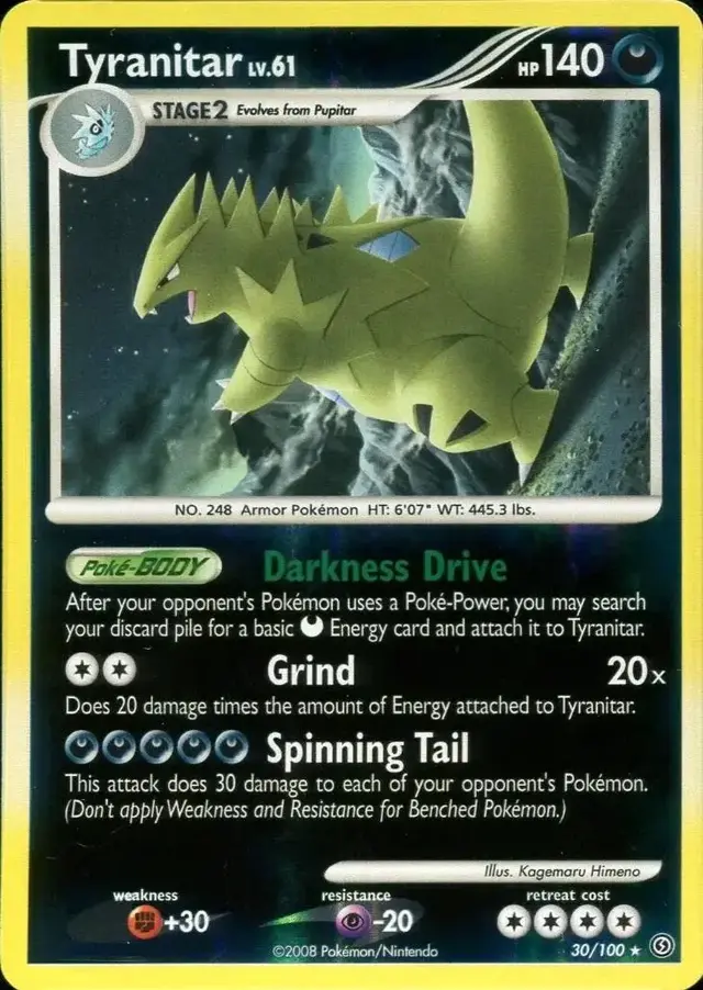Tyranitar [Reverse Holo] - Pokemon Stormfront #30
