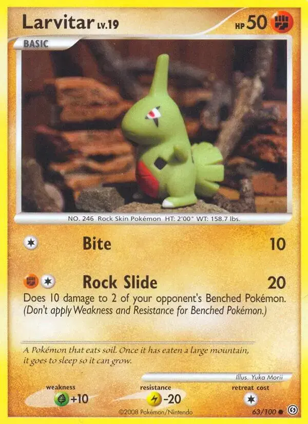 Larvitar - Pokemon Stormfront #63