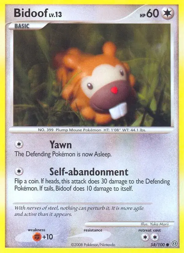 Bidoof - Pokemon Stormfront #54