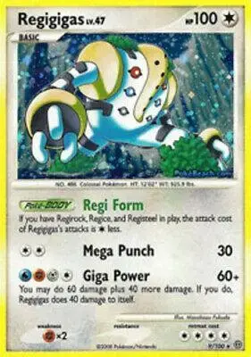Regigigas [Reverse Holo] - Pokemon Stormfront #9