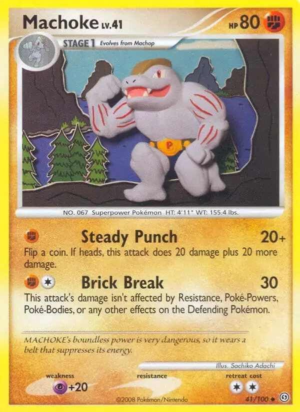 Machoke - Pokemon Stormfront #41