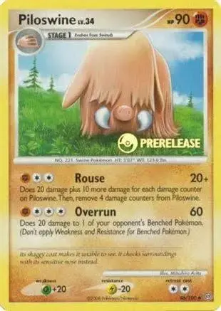 Piloswine [Prerelease] - Pokemon Stormfront #46