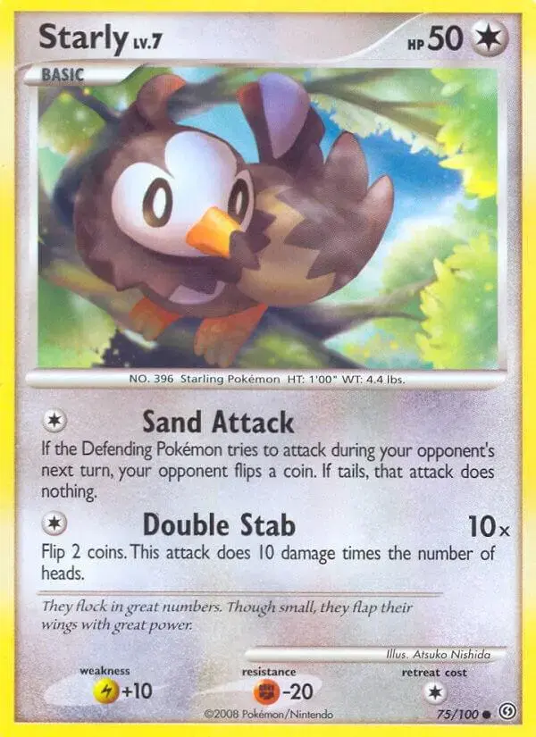 Starly - Pokemon Stormfront #75