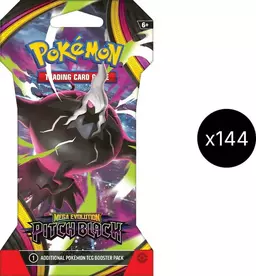 Pitch Black Sleeved Booster Case - Pokemon Pitch Black