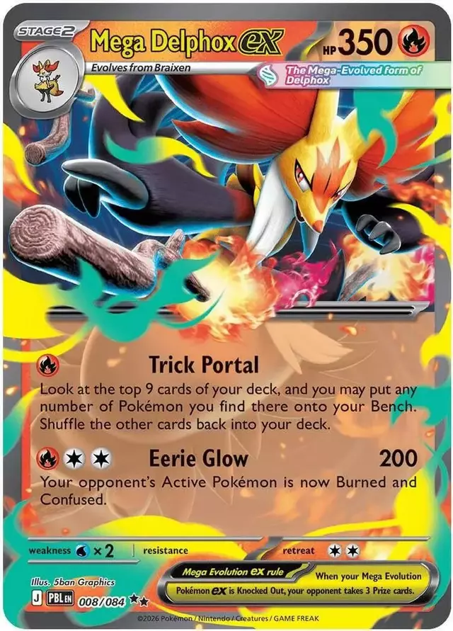 Mega Delphox ex - Pokemon Pitch Black #8