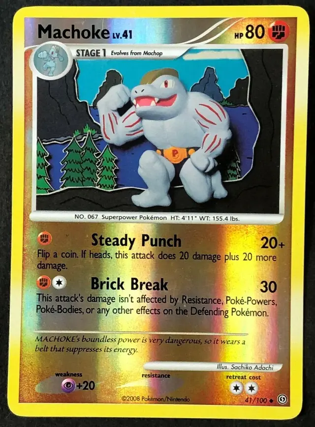 Machoke [Reverse Holo] - Pokemon Stormfront #41