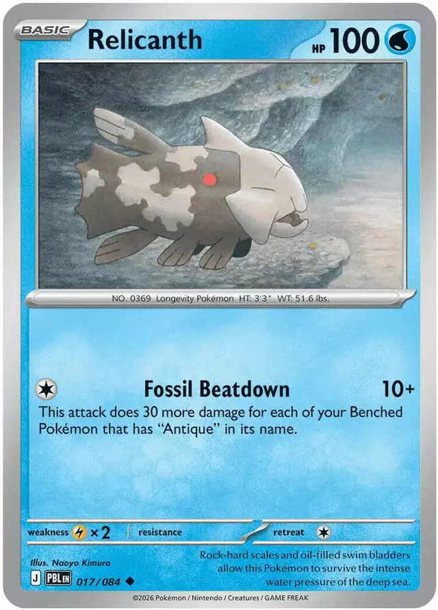 Relicanth - Pokemon Pitch Black #17