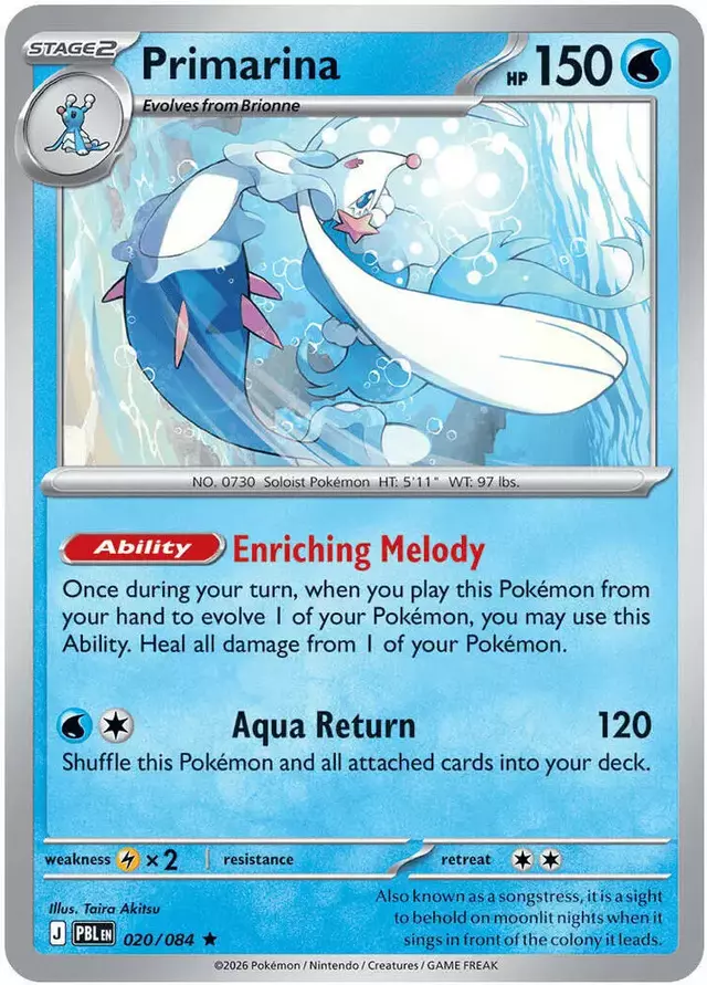 Primarina - Pokemon Pitch Black #20