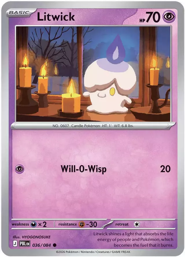 Litwick #36 - Pokemon Pitch Black