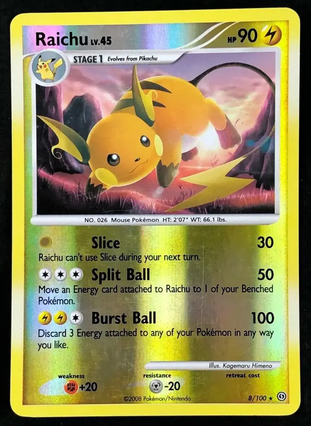 Raichu [Reverse Holo] - Pokemon Stormfront #8