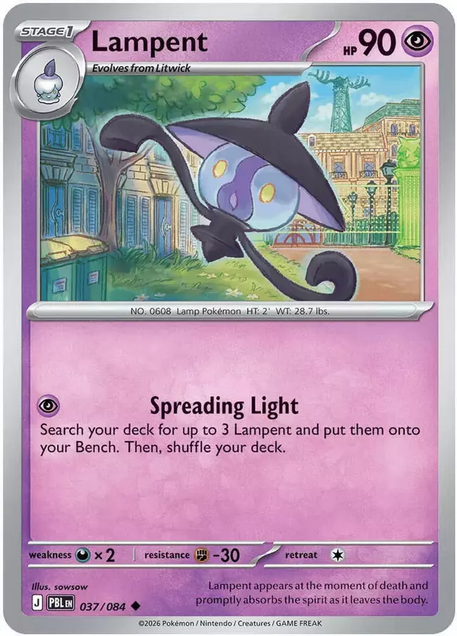 Lampent - Pokemon Pitch Black #37