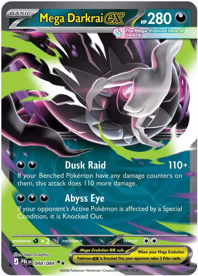 Mega Darkrai ex - Pokemon Pitch Black #48
