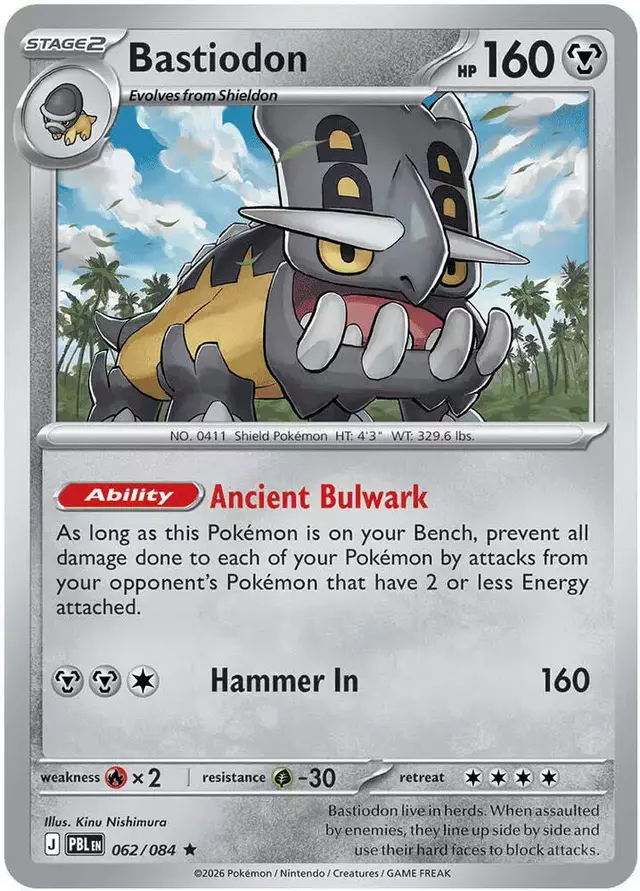 Bastiodon [Holo] - Pokemon Pitch Black #62