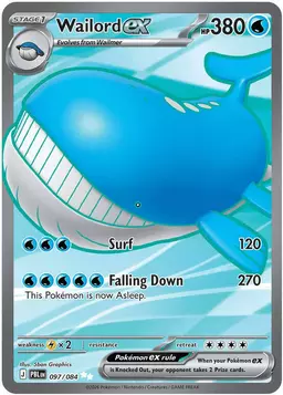 Wailord ex 97 - Pokemon Pitch Black
