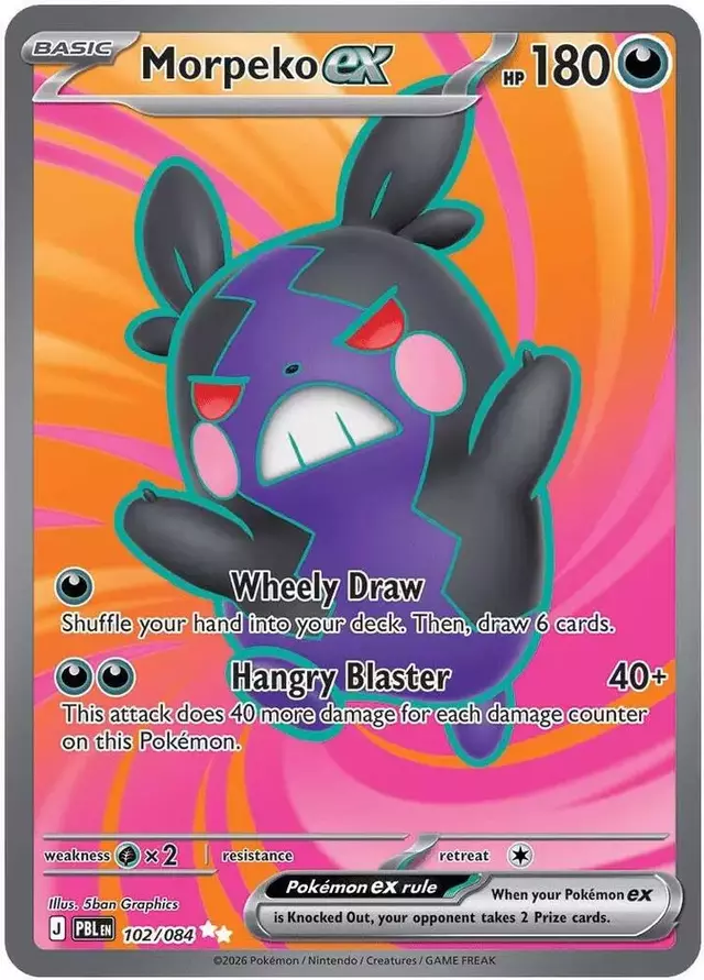 Morpeko ex - Pokemon Pitch Black #102
