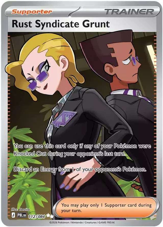Rust Syndicate Grunt - Pokemon Pitch Black #112