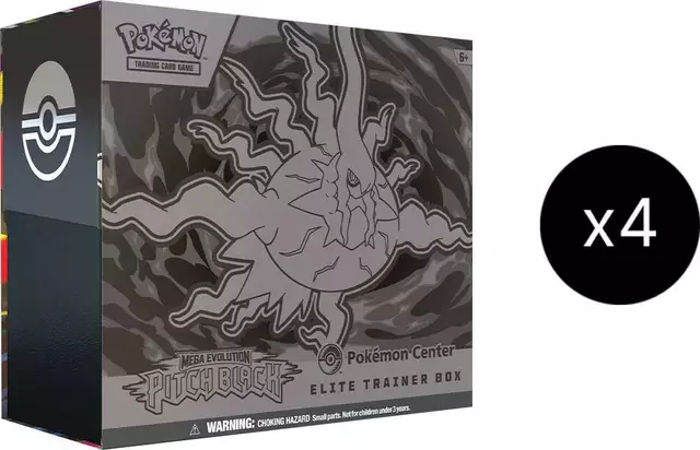 Pitch Black Pokemon Center Elite Trainer Box Case [Exclusive]