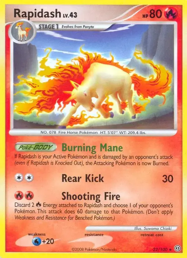 Rapidash - Pokemon Stormfront #22