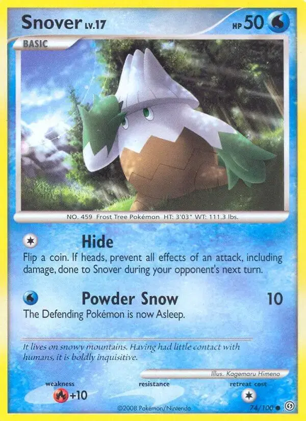 Snover - Pokemon Stormfront #74