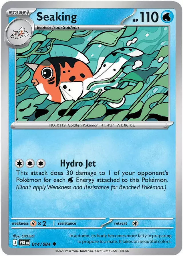 Seaking [Reverse Holo] - Pokemon Pitch Black #14