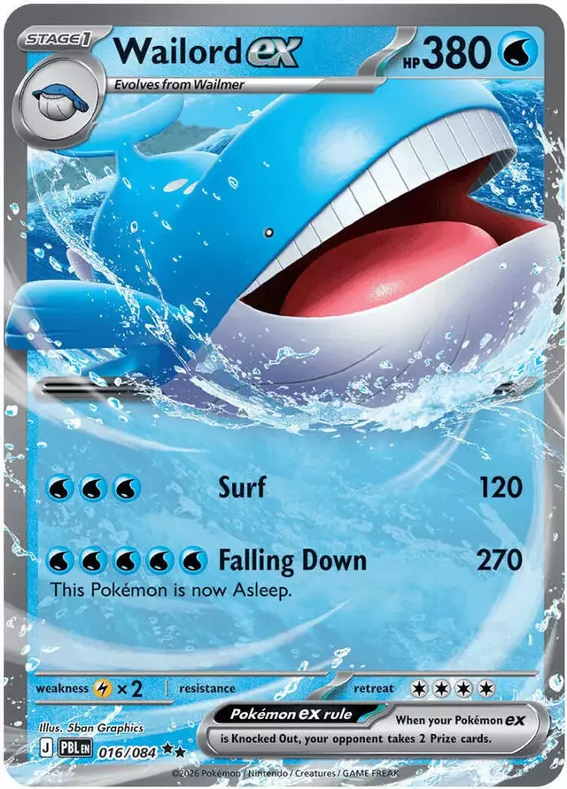 Wailord ex - Pokemon Pitch Black #16