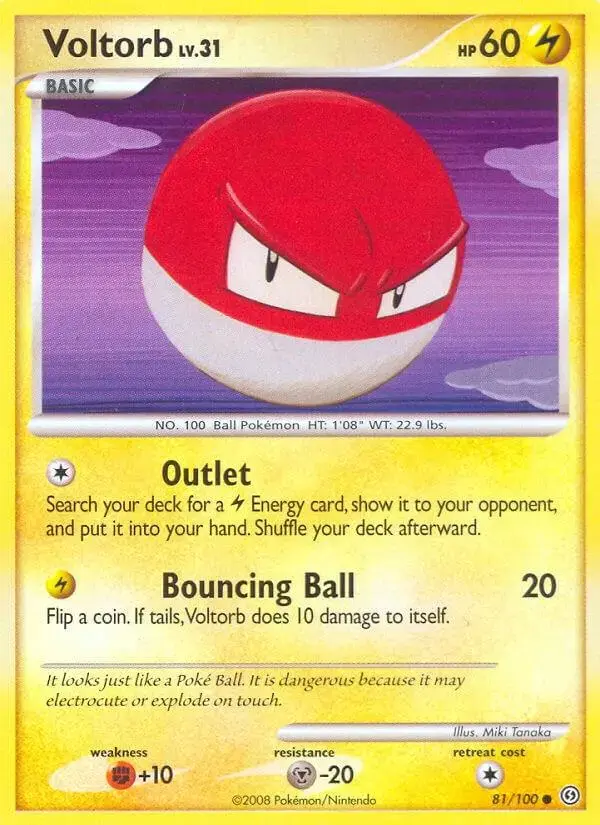 Voltorb - Pokemon Stormfront #81