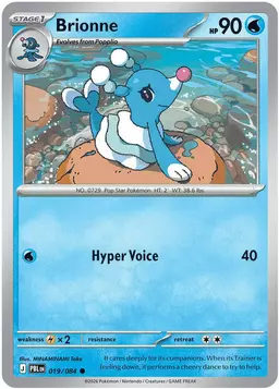 Brionne [Reverse Holo] - Pokemon Pitch Black