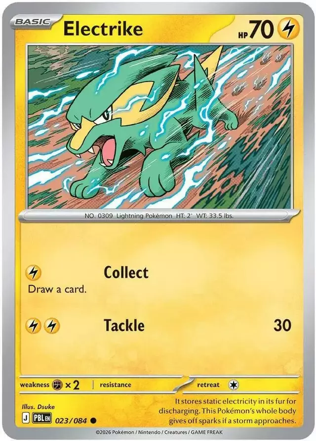 Electrike [Reverse Holo] - Pokemon Pitch Black #23