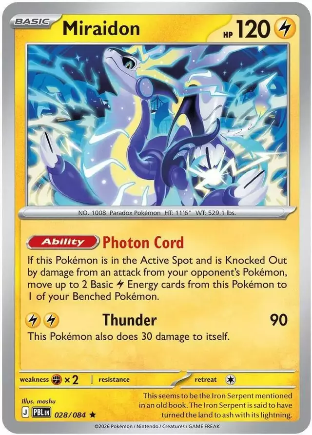 Miraidon [Holo] - Pokemon Pitch Black #28