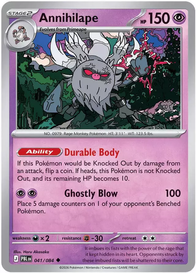 Annihilape [Reverse Holo] - Pokemon Pitch Black #41