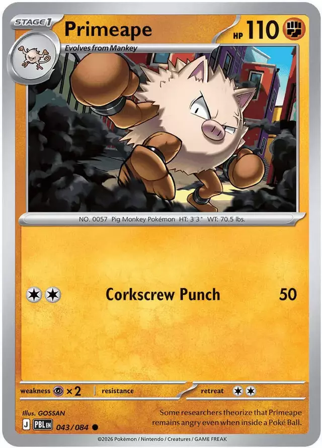 Primeape - Pokemon Pitch Black #43