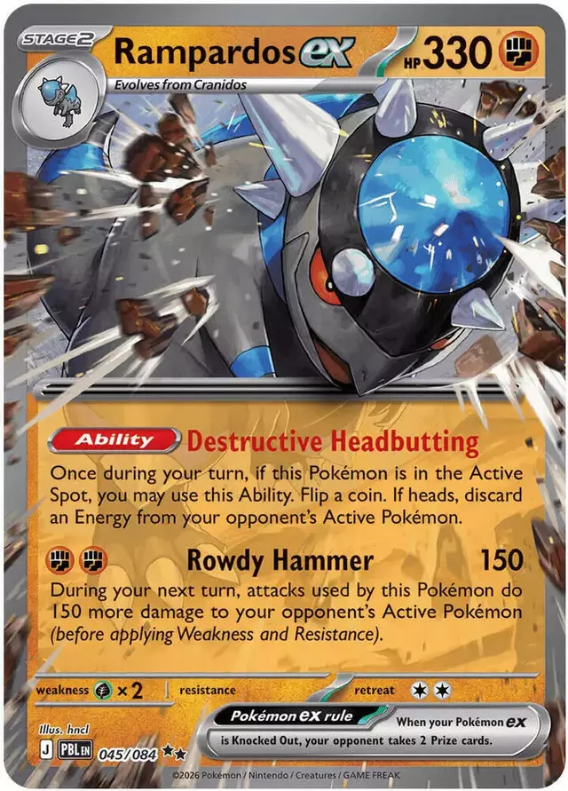 Rampardos ex - Pokemon Pitch Black #45