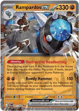 Rampardos ex 45 - Pokemon Pitch Black