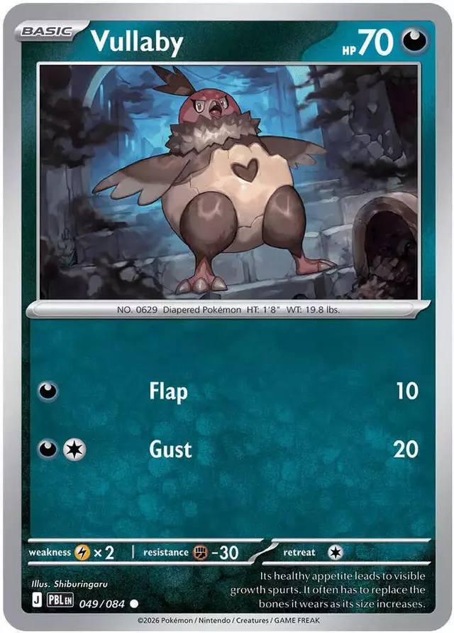 Vullaby - Pokemon Pitch Black #49