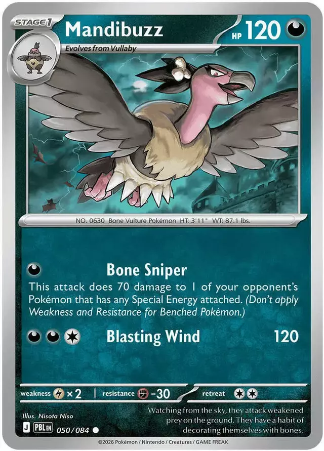 Mandibuzz - Pokemon Pitch Black #50
