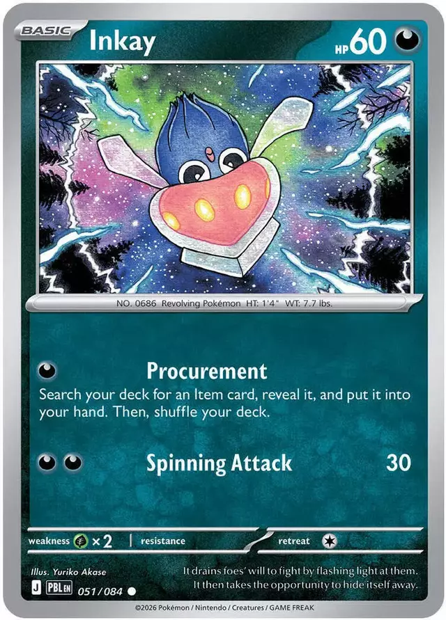 Inkay - Pokemon Pitch Black #51