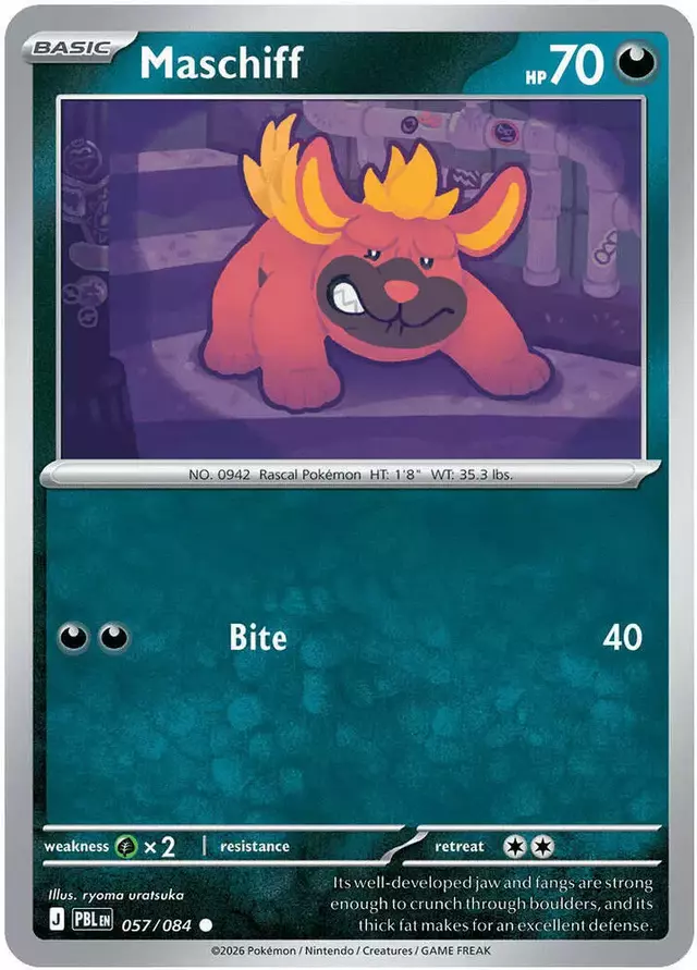 Maschiff - Pokemon Pitch Black #57