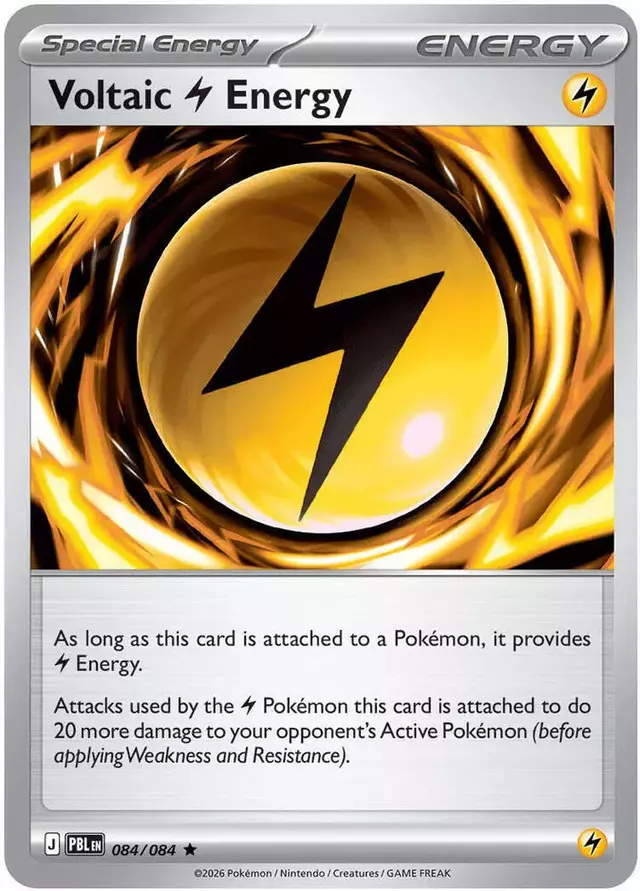 Voltaic Lightning Energy [Reverse Holo] - Pokemon Pitch Black #84
