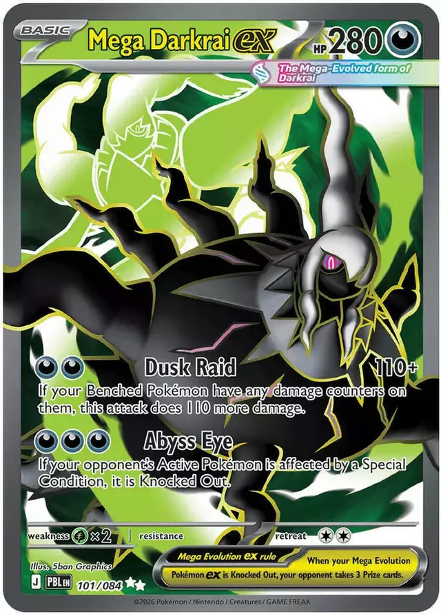 Mega Darkrai ex - Pokemon Pitch Black #101